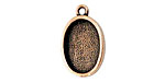 Nunn Design Antique Copper (plated) Mini Oval Frame Charm 19x12mm