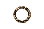 TierraCast Antique Gold (plated) Large Spiral Ring 19mm