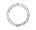 TierraCast Rhodium (plated) 1 1/4" Radiant Ring 32mm
