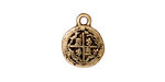 TierraCast Antique Gold (plated) Piece of 8 Charm 13x17mm