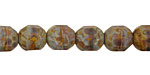 Czech Glass Misty Moors Faceted Barrel 10x9mm