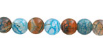 Blue Haze Fire Agate Round 8mm