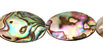 Abalone Freeform Puff Oval 17-22x13-17mm
