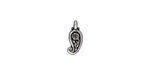TierraCast Antique Silver (plated) Paisley Drop 5x13mm