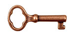 Ezel Findings Antique Copper Key 18x38mm