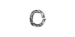 Rustic Charms Sterling Silver Open Oval Rustic O Ring 12x11mm