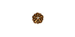 TierraCast Antique Gold (plated) Tiffany Bead Cap 8mm