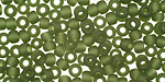 TOHO Transparent Frosted Olivine Round 6/0 Seed Bead