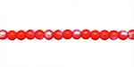 Czech Glass Matte Opaque Dark Hyacinth AB Round 4mm