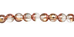 Czech Glass Apollo Gold Round 6mm
