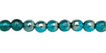 Czech Glass Celsian Viridian Round 6mm