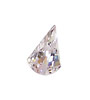 Crystal Clear Faceted Fan 12x18mm