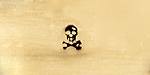 Skull & Cross Bones Metal Stamp 3mm