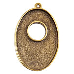 Nunn Design Antique Gold (plated) Grande Oval Bezel Toggle 43x28mm