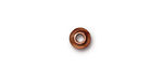 TierraCast Antique Copper (plated) Large Hole Classic Bead Cap 2x7mm