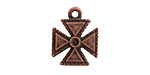Nunn Design Antique Copper (plated) Patee Cross Charm 16x20mm