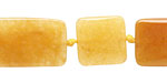 Yellow Jade (nat.) Thin Pillow 15-30x15mm