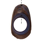 Tagua Nut Royal Open Slice 33-45x24-36mm