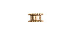Nunn Design Antique Gold (plated) Small Channel 6x11mm