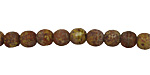 Czech Glass Opaque Olivine Stone Picasso Round 6mm