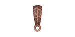 TierraCast Antique Copper (plated) Hammertone Bail 5x18mm