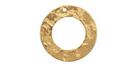 Brass Textured Ring 22mm