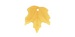 Matte Autumn Gold Lucite Maple Leaf 18x19mm