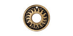 TierraCast Antique Gold (plated) Del Sol Ring 19mm
