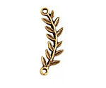 Nunn Design Antique Gold (plated) Left Leaf Connector 33x8mm