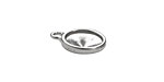 TierraCast Rhodium (plated) Faceted Drop 14x17mm