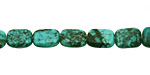 Chinese Turquoise Thin Pillow 8x6mm