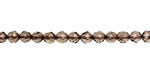Smoky Quartz Faceted Round 4mm
