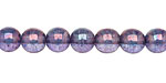 Czech Glass Luster Transparent Amethyst Round 8mm