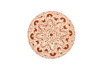 Lillypilly Bronze Lace Anodized Aluminum Disc 25mm, 24 gauge