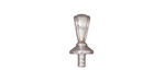 TierraCast Rhodium (plated) Nouveau Bail Glue In 7x16mm