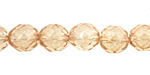 Czech Fire Polished Glass Luster Transparent Champagne Round 10mm