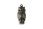 Vintaj Arte Metal Perching Owl Charm 10x22mm