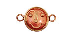 Patricia Healey Copper Smiley Face Link 29x18mm