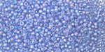 TOHO Transparent Rainbow Frosted Light Sapphire Round 11/0 Seed Bead
