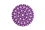 Lillypilly Purple Crochet Anodized Aluminum Disc 25mm, 24 gauge