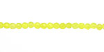 Neon Yellow Candy Jade Faceted Round 3mm
