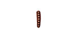 TierraCast Antique Copper (plated) Large Beaded Pinch Bail 3x12mm