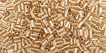 TOHO Rainbow Crystal (with Gold Lining) Bugle #1 Seed Bead