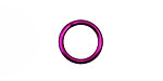 Violet Anodized Aluminum Jump 13mm, 16 gauge (10mm inside diameter)
