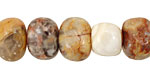 Crazy Lace Agate Side Drilled Tumbled Nugget 11-12x15-16mm