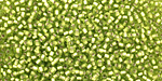 TOHO Lime Green (with Frosted Silver Lining) Round 11/0 Seed Bead