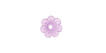 Matte Light Amethyst Lucite Daisy 3x10mm