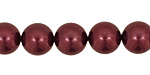 Black Cherry Shell Pearl Round 12mm