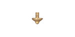 TierraCast Gold (plated) Basic Cap Glue In 8x7mm