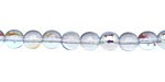 Czech Glass Light Sapphire AB Round 6mm